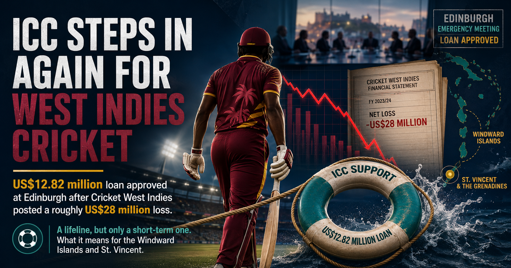 ICC approves US$12.82 million loan for Cricket West Indies