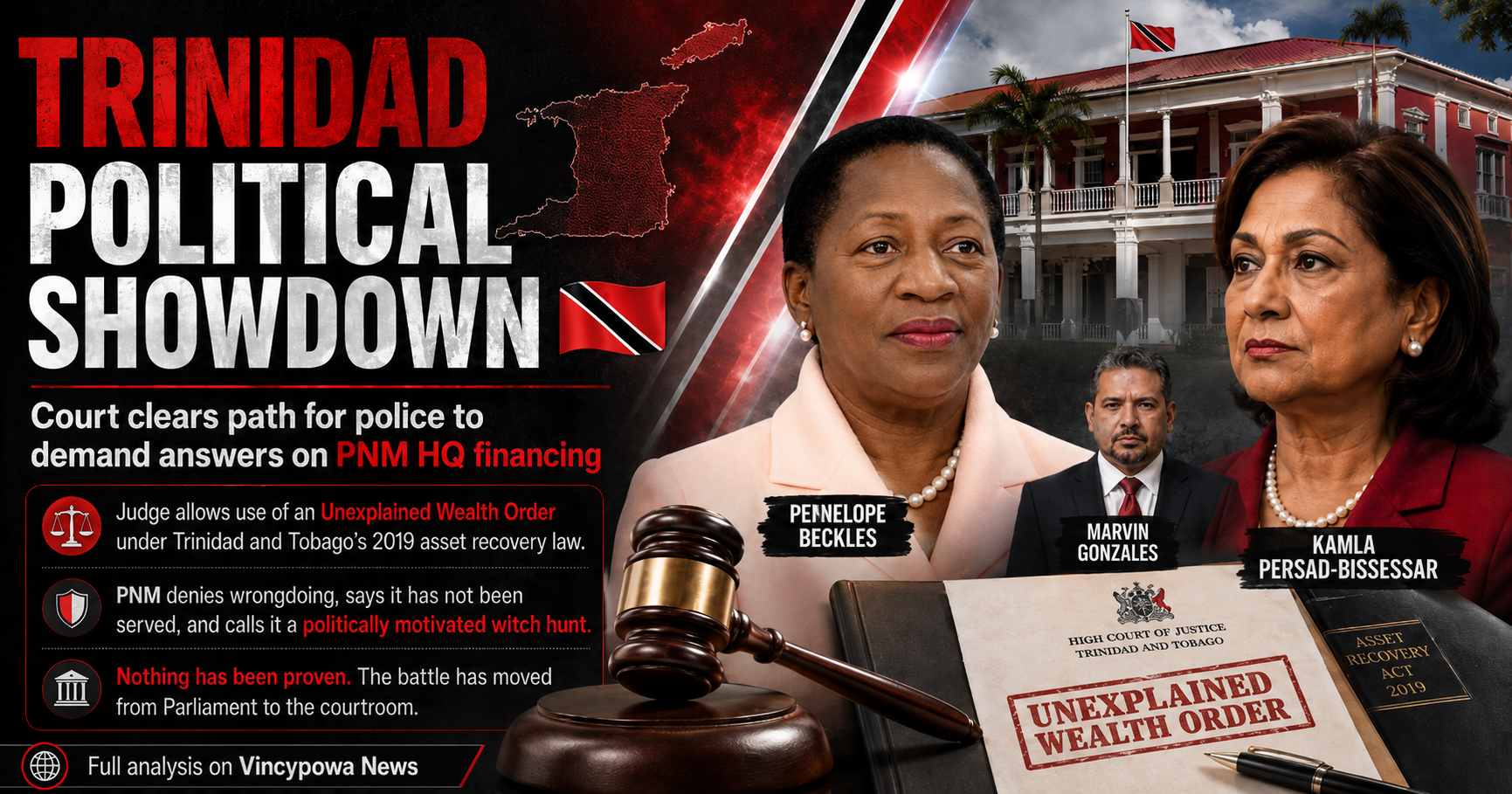 Court Backs Police Probe of PNM’s Balisier House Millions as Party Denounces ‘Political Persecution’