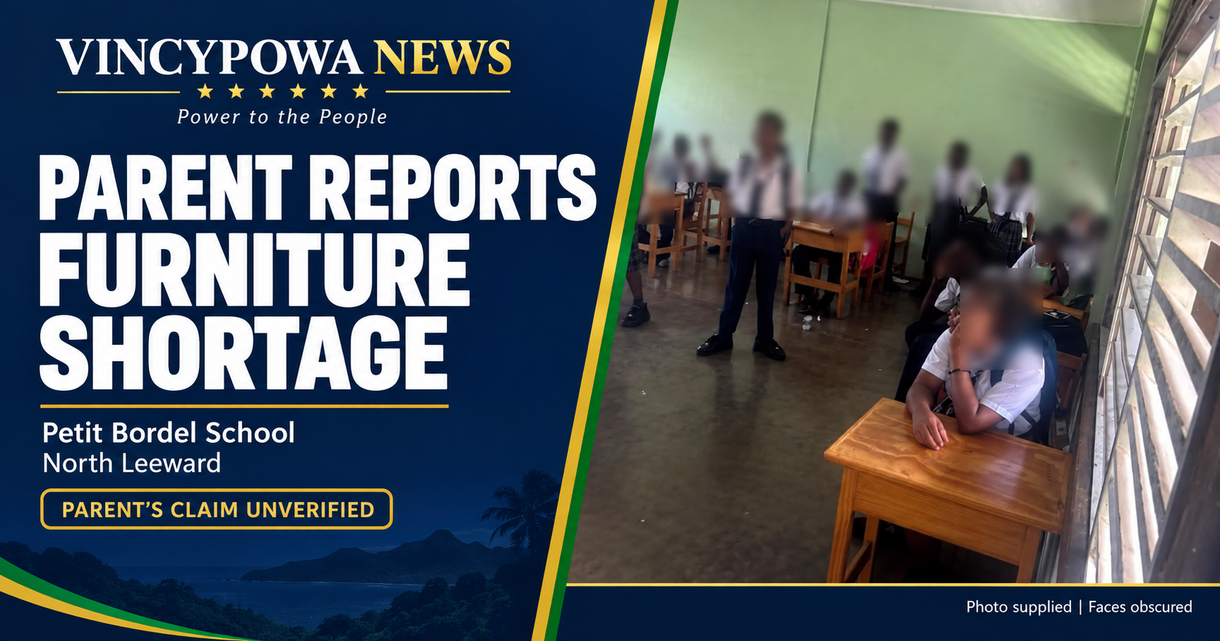 Parent Alleges Furniture Shortage at Petit Bordel School