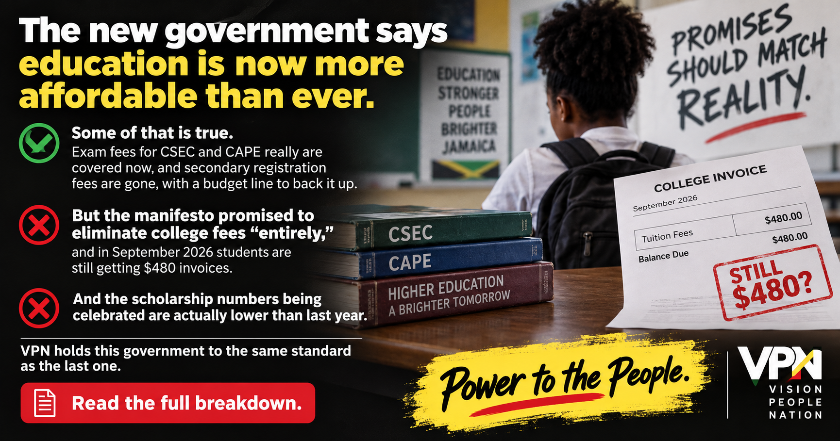 Exam Fees Gone, College Bills Remain: Testing the NDP Government’s Free-Education Promise