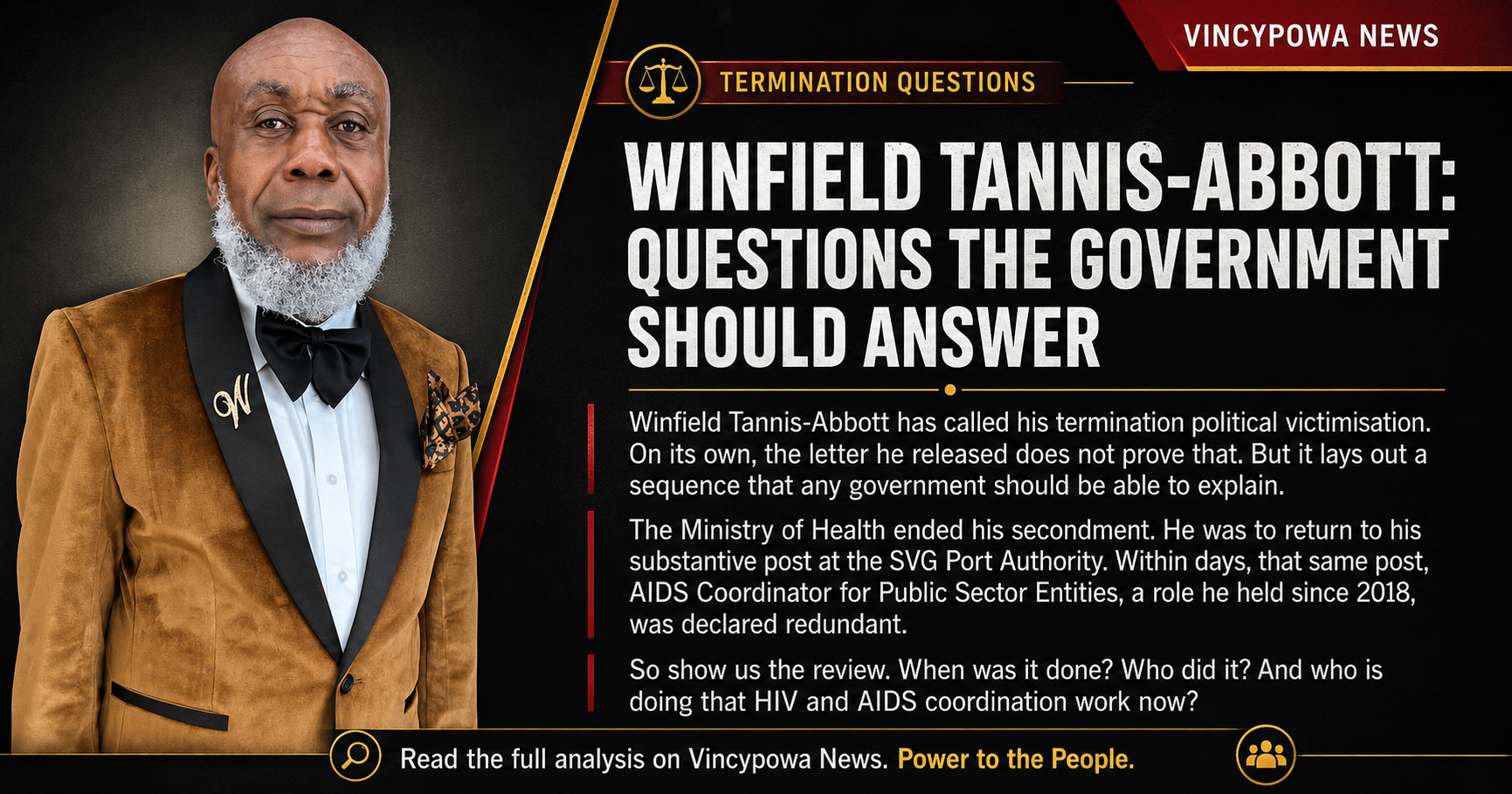 Redundant, or Removed? The Questions the Government Must Answer on Tannis-Abbott