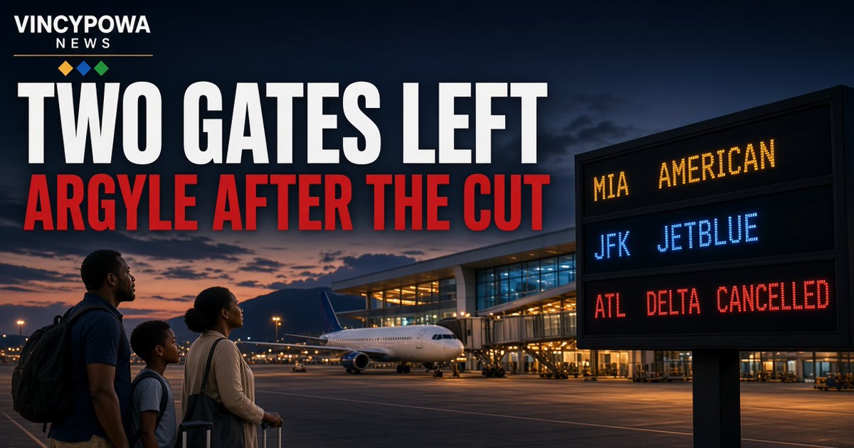 Two US gates left into Argyle. Jet fuel is already cutting the cheap seats.
