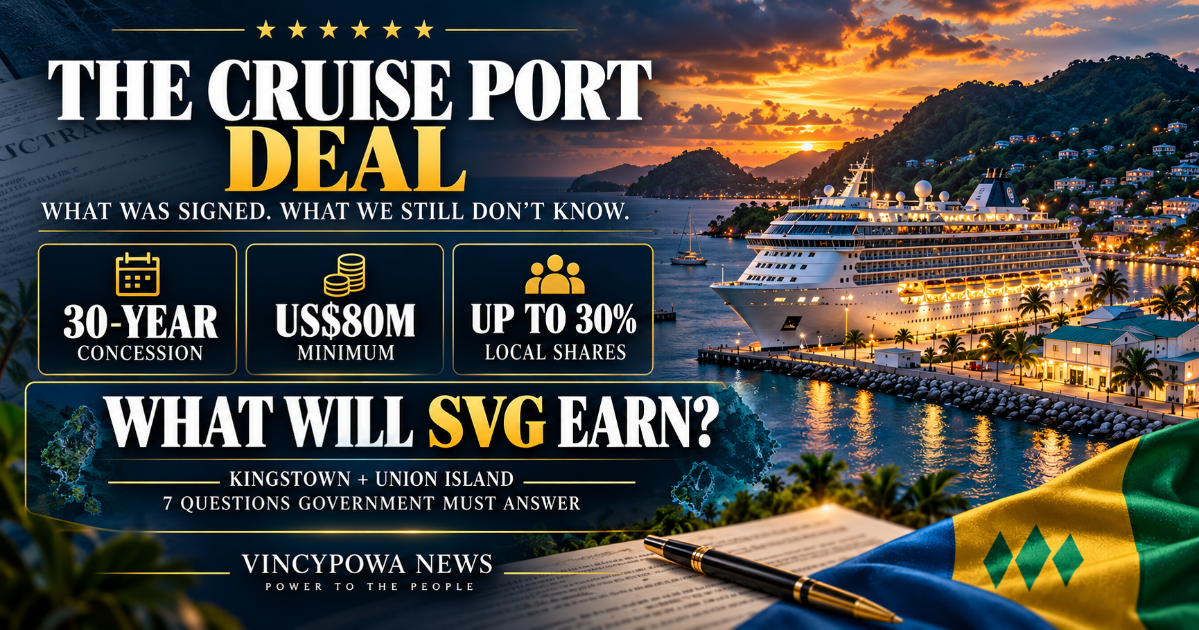 Cruise Port Deal: US$80 Million Minimum, 30 Years of Exclusivity and the Questions Still Unanswered