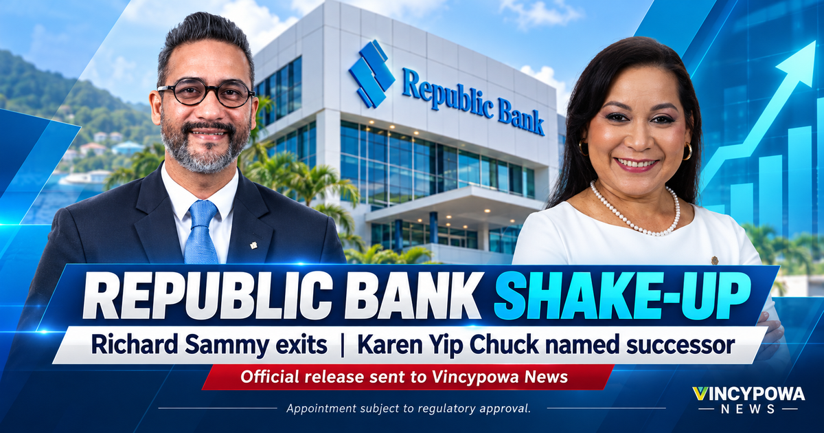 Republic Bank Reverses CEO Succession Plan as Richard Sammy Exits, Karen Yip Chuck Named
