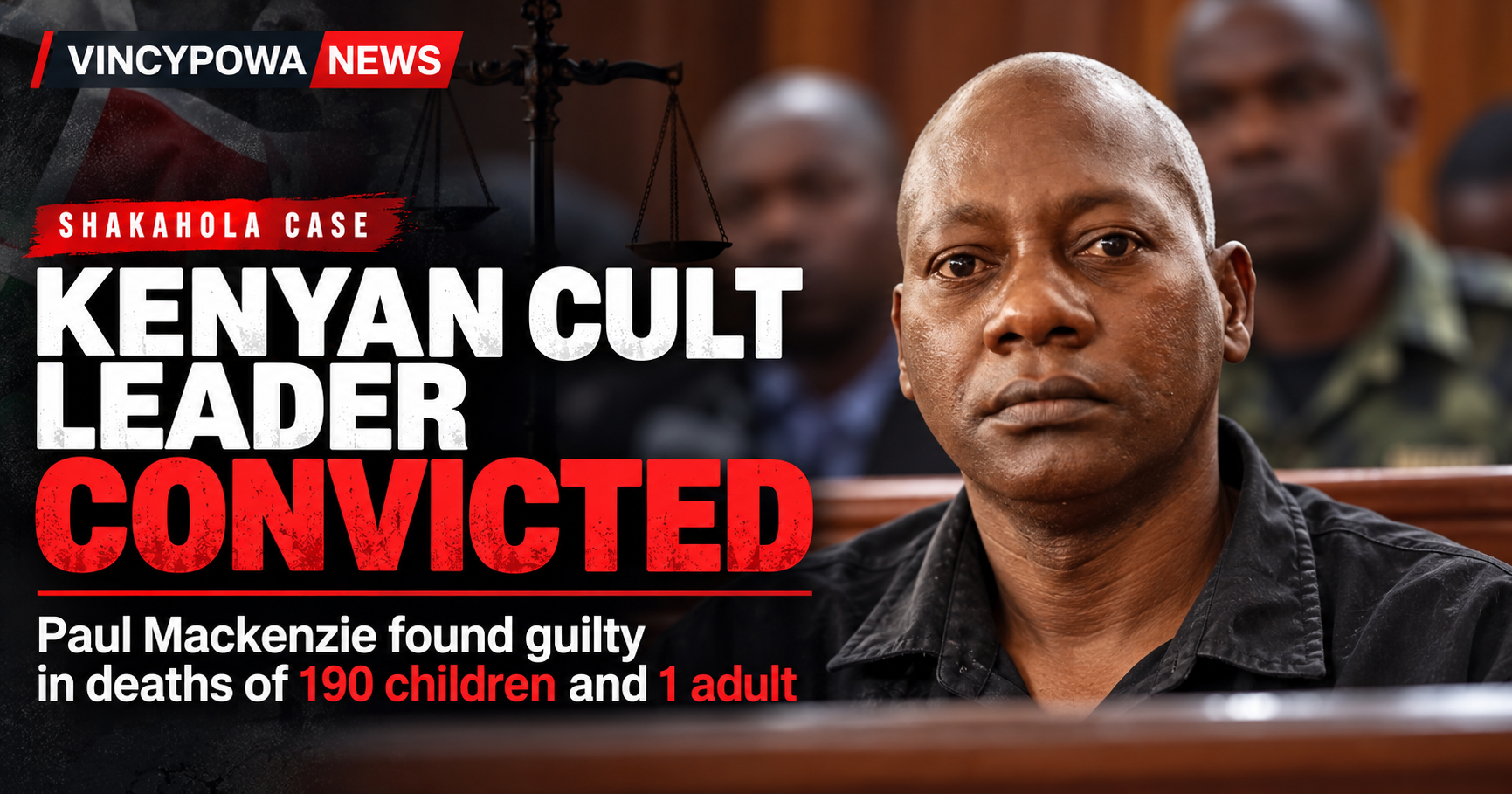 Kenyan Pastor Convicted of Murdering 190 Children as Court Exposes Horrific Starvation Cult