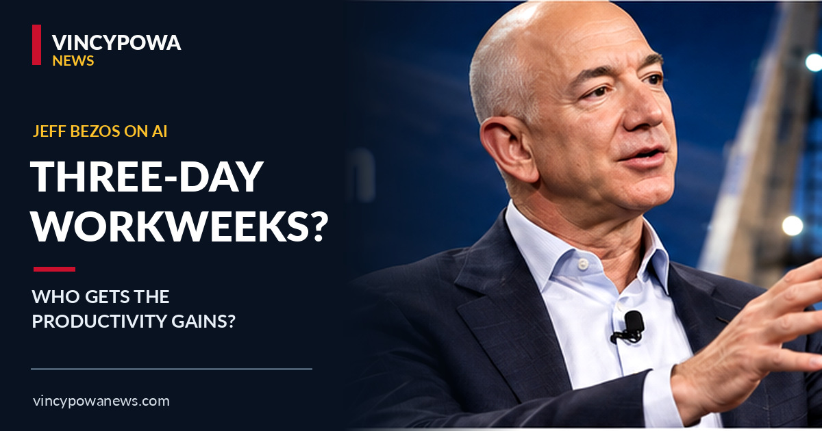 Jeff Bezos Predicts AI Could Bring a Three-Day Workweek, but Will Workers Share the Benefits?
