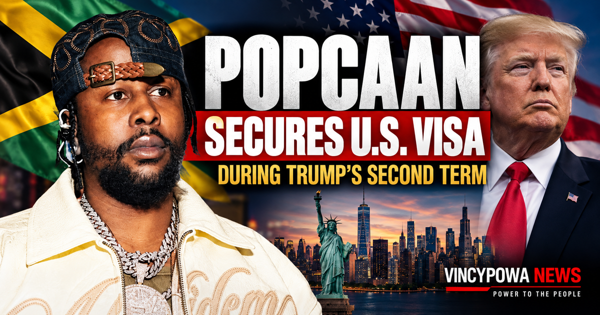 Popcaan Secures U.S. Visa During Trump’s Second Term as Six Jamaican Music Stars Regain American Access